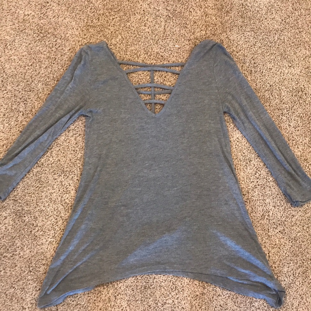 Women’s 3/4 length sleeve with fun cut outs